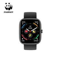 PANDA Reloj Inteligente IDW29, Conexión Bluetooth, Esfera de Reloj Personalizable, Llamadas Bluetooth, Notificación de Mensajes, Monitoreo de Actividad Diaria, Múltiples Modos Deportivos, Seguimiento de Fitness, Control de Voz con IA, Control de Música, Control Remoto de Cámara, Compatible con Smartphones Android e iOS - Negro - Ver 2