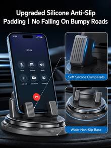 Multifunctional Hidden Parking Sign Car Phone Holder, 360 Degree Rotating Anti-Slip Center Console Navigation Mount, Universal Car Phone Holder - A - View 9