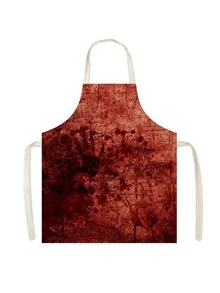1pc Halloween Kids Apron With Design For Haunted House Costume, Realistic Horror Character Cosplay Accessory, Suitable For Party - Multicolor - View 13