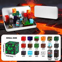 40pcs Magnetic Building Blocks Toy Set, Includes Fun Character Cubes - Lava Adventure Theme To Unleash Endless Imagination, Comes With Portable Iron Box, STEM Sensory Educational Toy, Creative Birthday & Holiday Gift For Boys & Girls 3+ Years Old - Multicolor - View 12