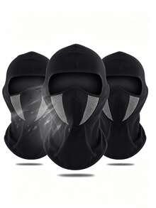 1/2/3/4/5pcs Mesh Breathable Full Face Balaclava, Ventilated Windproof Dustproof Motorcycle Helmet Liner Mask, Sweat-Absorbing Riding Neck Warmer Headgear, Suitable For Motorcycle And Racing - Multicolor - View 6