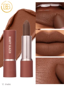 beauty glazed Set de regalo de maquillaje con lápiz labial mate de color nude, hidratante, suave y de larga duración, a prueba de agua - #111 - Ver 1