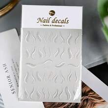 1pc Eye Sticker - Silver Metallic Shiny Wings & Geometric Pattern, Waterproof, Long-Lasting, Skin-Friendly, Suitable For Stage/Party/Creative Makeup, Personalized Exquisite Eye Makeup, High-Value Shiny Eye Makeup Sticker - Silver - View 8
