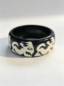 1pc Punk Rock Rivet Resin Bracelet, Fashion Accessory, Y2K Chic Style - Riveted Bracelet - View 21