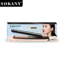 SOKANY 15016 Pelurus Rambut Keramik Multifungsi, Dapat Digunakan Basah & Kering, Lurus & Keriting 2-in-1, Suhu Dapat Diatur 150-230℃, Pemanasan Cepat PTC, Kabel Berputar 360°, Cocok Untuk Penggunaan di Rumah dan Salon Rambut - Hitam - View 9