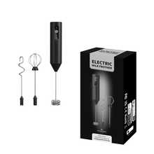 3-Speed Rechargeable Milk Frother, Dual Coil Whisk Coffee Frother Handheld - Portable Hand Frother Wand For Coffee Matcha Cappuccino & Hot Chocolate, Kitchen Gift Set - Black - View 10