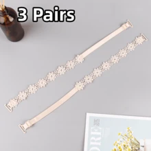 1對/2對/3對/4對蕾絲花卉裝飾內衣肩帶，可調節多功能防滑肩帶，適用於女性內衣與內衣配件 - 彩色 - 查看 27