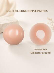 2/6/12 Female-Specific Nipple Covers, Reusable Nipple Covers. These Are Silicone-Material, Invisible And Reusable Nipple Covers, Also Equipped With A Portable Case. - Multicolor - View 2