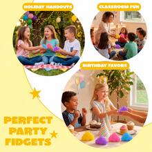 1pc Bright Cloud Shaped Squeeze Toy, Stress Relief And Sensory Play Fidget Toy, Cute Pocket Desktop Toy, Suitable For School Office Home Relaxation, Classroom Prizes, Party Favors, Children Teens Adults Birthday Christmas Easter Halloween Gifts - Multicolor - View 5