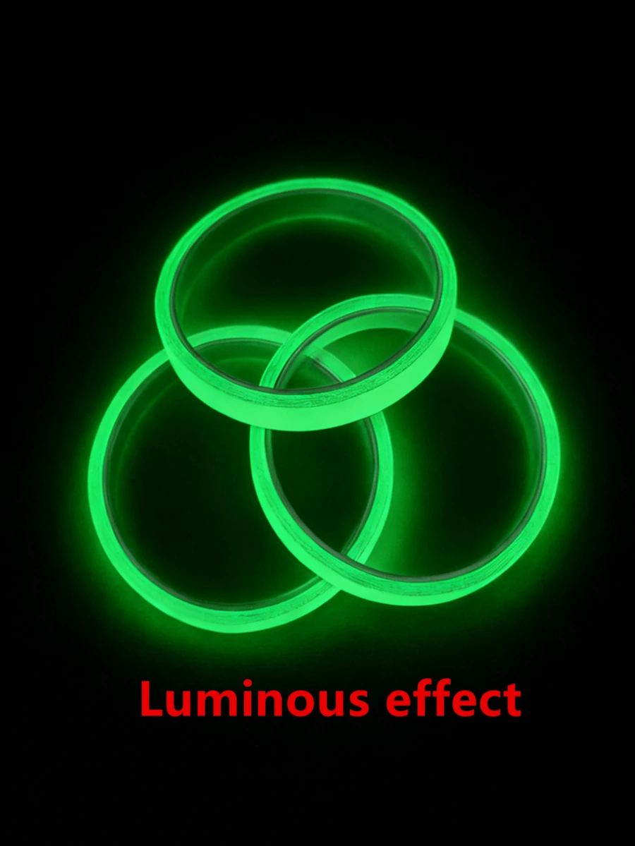 2pcs Fishing Glow-In-The-Dark Tape, 1cm Wide X 3 Meters Long, Long-Lasting Luminous Fishing Rod Indicator - Army Green - View 1