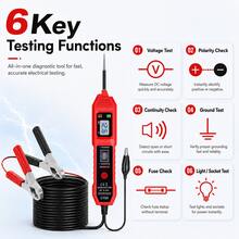 LED Display USB Powered Car Circuit Tester - Comprehensive Diagnostic Tool, Non-Wireless Operation, ≤36V Compatibility - Essential For Car Maintenance - CT03 - View 3