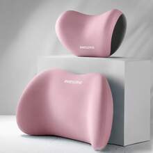 Black/Pink/Blue Soft Car Headrest & Lumbar Support Set, Car Neck Pillow, Suitable For Driver Seat, Lumbar Support Pillow, Car Pillow, Car Accessories, Comfortable Driving Experience, Long Distance Driving Accessories, Car Supplies, Car Essentials - General Purpose - View 16