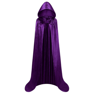 Capa Preta Longa Drácula com Capuz Luxo Panico Cores Variadas de Cetim Cosplay