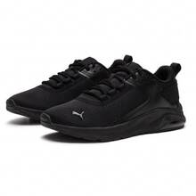 PUMA Electron E Comfortable Lightweight Mesh Fabric Shock-Absorbing Non-Slip Wear-Resistant Breathable Low-Top Running Shoes Unisex - Black - View 4