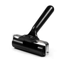 Leather Hand Press Roller, Metal Stitching Roller With Black Handle, Leather Edge Flattening Tool, Leather Craft Adhesive Roller, For Edge Sealing, Flattening And DIY Projects - A - View 6