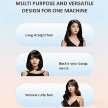 SOKANY 15016 Pelurus Rambut Keramik Multifungsi, Dapat Digunakan Basah & Kering, Lurus & Keriting 2-in-1, Suhu Dapat Diatur 150-230℃, Pemanasan Cepat PTC, Kabel Berputar 360°, Cocok Untuk Penggunaan di Rumah dan Salon Rambut - Hitam - View 4