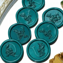 26 Letters Embossed Wax Seal Stamp Heads, Initial Wax Seal Stamps, Thickened Brass Wax Seal Stamps - Alphabet Stamp - View 8