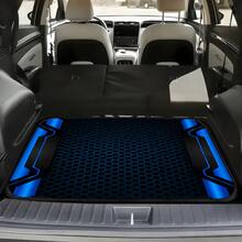 4pcs Car Floor Mat Set - 2D Printed Pattern - Creative Design - Tech-Style Border - Front & Rear Seat Mats - Interior Accessories & Foot Pad - Fit For Cars, SUVs - Fashionable Polyester Material - A - View 12