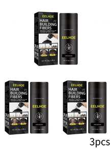 EELHOE 1/2/3 Pcs Dark Brown Hair Building Fibers - Instant Volumizing Thickening Powder With Natural Keratin, Hairline Concealer Fill-In Fibers For Thinning Hair, Strong-Hold Static Cling, For Men & Women, Perfect For Daily Use, Parties & Weddings - Rust Brown - View 13