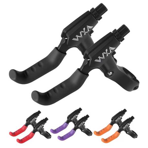 Black Bicycle Brake Lever Grip - Soft Silicone Non-Slip Handle Cover - Suitable For Mountain Bike/Road Bike Brake System, Durable And Wear-Resistant Bicycle Accessory, Multiple Colors Available (Cyan/Red/Purple/Pink/Orange/Yellow)