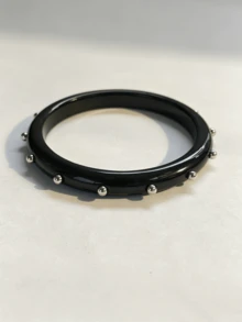 1pc Punk Rock Rivet Resin Bracelet, Fashion Accessory, Y2K Chic Style - Riveted Bracelet - View 19