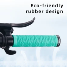 MOTSUV 1 Pair Mountain Bike Handlebar Grips, Single-Sided Lock-On Rubber Hand Grips, Anti-Slip Durable Dual-Channel Rubber - Multicolor - View 9