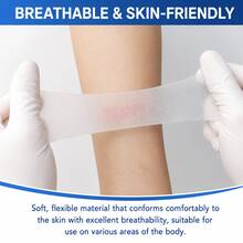 Silicone Scar Care Patch, Soft & Conformable, Trimmable Portable Design, Daily Skin Care Patch, Thin & Adherent, Non-Shifting, Unisex - View 6