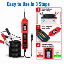 LED Display USB Powered Car Circuit Tester - Comprehensive Diagnostic Tool, Non-Wireless Operation, ≤36V Compatibility - Essential For Car Maintenance - CT03 - View 8