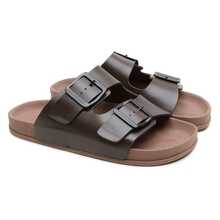 Unisex Adjustable  Sandal, Plain, Casual - 咖啡棕 - 查看 4
