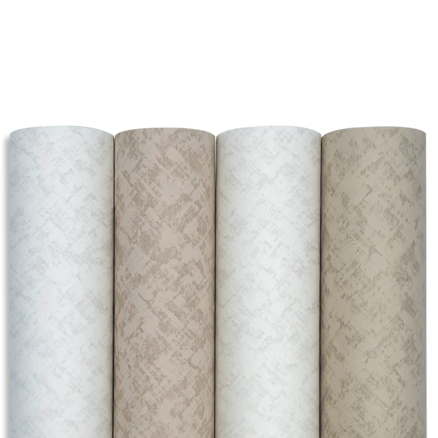 4pcs 4-Color Embossed Solid Color Wrapping Paper, Premium Cool & Warm Tone White Series Wrapping Paper, 44.5*76.2cm (17.5*30in), 120g Thickened Matte Premium Christmas Gift Wrapping Paper, Suitable For DIY Bouquets, Gift Boxes, Birthdays, Weddings, Parties And Holiday Packaging - SY-eFGH - View 1