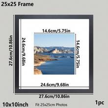 1pc/3pcs/Set 30x30/25x25/20x20cm Multicolor Photo Frames, Exquisite Large Picture Frames For Wall, Portrait Frame For Photo Wall, Picture Frames Collage Wall Decor, Fit 12x12/10x10/8x8-In Pictures, Black/White/Wood Grain/Gold, Classic(No Photo Paper) - Multicolor - View 14