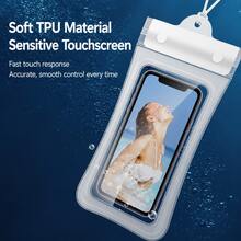 1pc Universal 6.9 Inch Waterproof Phone Case, Touch Screen With Stand, Shockproof And Anti-Drop, Suitable For All Smartphones, Perfect Gift For Water Sports Enthusiasts, Suitable For Swimming Pool, Ocean Diving, Pool Party - Multicolor - View 12