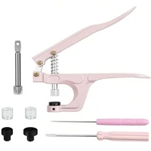 1 Set Plastic Snap Button Pliers, Handheld Tool For T3 T5 T8 KAM Snap Buttons, Button Fastener Pressing And Punching Tool For Handicrafts And Clothing - A - View 9