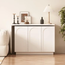 Desk, L-Shaped Rotating Corner Computer Desk, Office Desk, Vanity, White 110 Cm - 白色 - 查看 3