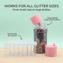 Upgraded Large Glitter Funnel & Snow Globe Tumbler Kit, DIY Glitter Cup Making Tools Set With Bottle For Adding Glitter To Snowglobe Cups, Complete Snow Globe Tumbler Making Kit For Glitter & Water, Easy To Use Sparkle Tumbler Set For Crafting - View 2