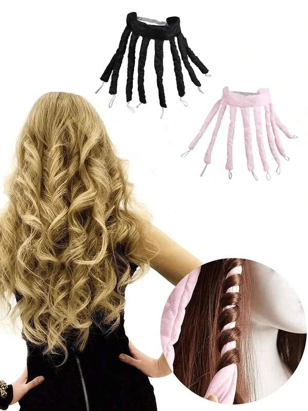 1pc 8-Tooth Heatless Hair Curler, Soft Wave Hair Band, Salon, Beauty Parlor And Travel Essential Hair Styling Tool And Accessory; Back To School, Travel And Vacation Essential; Women Hair Stylist Accessory, Hair Styling Tool, Hair Accessory