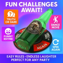 Party Beer Bottle Spinning Game, Truth Or Dare, Multi-Player Interaction, Suitable For Parties, Team Building, Christmas, Halloween - Multicolor - View 6