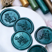 26 Letters Embossed Wax Seal Stamp Heads, Initial Wax Seal Stamps, Thickened Brass Wax Seal Stamps - Alphabet Stamp - View 6