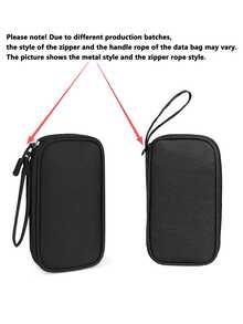 1pc Portable Digital Cable Organizer Bag, Multi-Layer Partitioned Charger & Data Cable Storage Pouch, Thick Shock-Absorbing Fabric Effectively Protects Power Bank, Earphones, Hard Drive And Other Electronic Devices, Scientific Partition Design Say Goodbye To Cable Tangling, Suitable For Commuting, Travel And College Dorm Storage, Back To School And Business Travel Essential, Keep Digital Accessories Organized And Ready For Use,Back To School - Multicolor - View 12