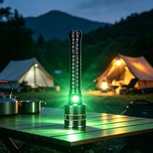 1pc High Power LED Flashlight, USB Rechargeable, Powerful Tactical Flashlight, Ultra Long Range, Strong Light Illumination, Outdoor Fishing Light - Black - View 4
