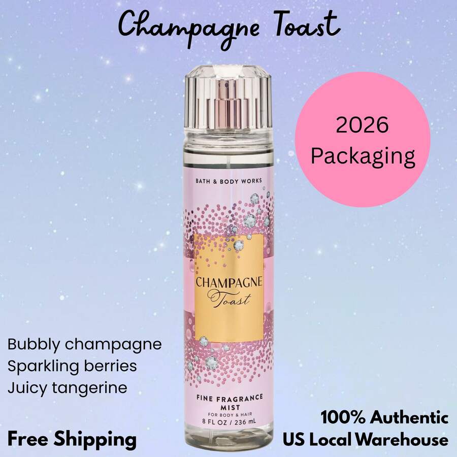 Bath & Body Works Bath And Body Works Fragrance Mist - Pack Of 1 (Full Size - 8 OZ) - 香檳祝酒 - 查看 1