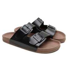 Unisex Adjustable  Sandal, Plain, Casual - 黑色 - 查看 4