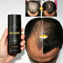 EELHOE 1/2/3 Pcs Dark Brown Hair Building Fibers - Instant Volumizing Thickening Powder With Natural Keratin, Hairline Concealer Fill-In Fibers For Thinning Hair, Strong-Hold Static Cling, For Men & Women, Perfect For Daily Use, Parties & Weddings - Rust Brown - View 2
