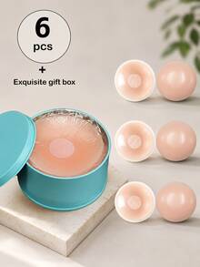 2/6/12 Female-Specific Nipple Covers, Reusable Nipple Covers. These Are Silicone-Material, Invisible And Reusable Nipple Covers, Also Equipped With A Portable Case. - Multicolor - View 9