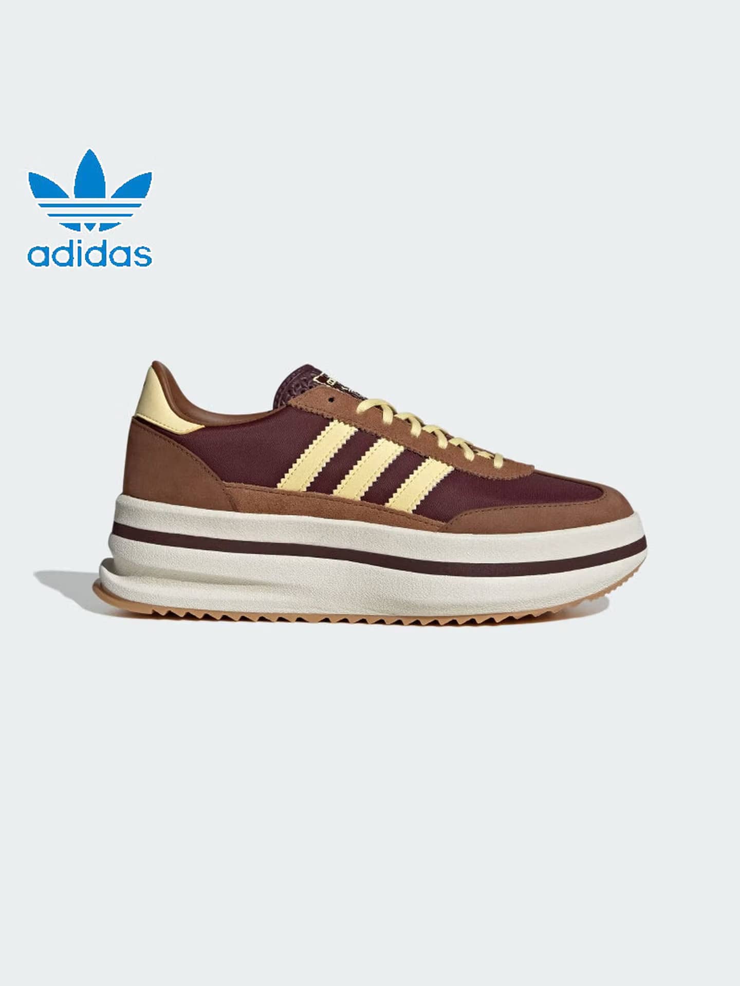Adidas 三葉草女子SL 72 STACK經典厚底T頭鞋運動休閒鞋