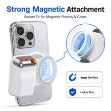 Magnetic Smartphone Camera Grip Handle, Portable One-Hand Phone Stabilizer Holder For Video Recording, Vlogging, Travel Photos, Outdoor Shooting & Content Creation - View 5