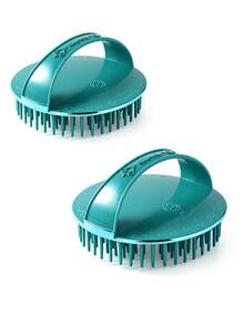 2/4 Peças Escova de Massagem de Couro Cabeludo de Silicone, Escova de Limpeza de Couro Cabeludo para Lavar Cabelo, Escova de Massagem de Couro Cabeludo com Cerdas Macias, Escova de Limpeza Profunda de Cabelo, Escova de Shampoo para Banho, Remove Óleo e Caspa, Cria Espuma Rica, Ferramenta de Cuidados com o Cabelo, Adequada para Homens e Mulheres - Visão 12
