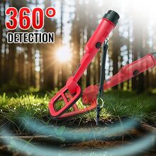 High Precision TC-120 Handheld Metal Detector, Portable Treasure Hunting Device With LED Flashlight, For Searching Coins, Gold And Silver Jewelry, Battery Not Included - Multicolor - View 2