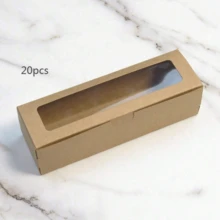 5pcs Transparent Window Gift Boxes, Suitable For Party Favors, Weddings, Birthdays, Holiday Celebrations, Sturdy Cardboard With Clear Lid, Elegant Gift Boxes - Multicolor - View 11