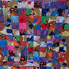 100pcs African Wax Print Fabric - Pre-Cut 4x4 Inch Squares, Random Colors, Suitable For Patchwork, DIY Sewing, Scrapbooking. | Multi-Color African Textile Craft Fabric, DIY Sewing Fabric, Handmade Accessories - 100PCS - View 5